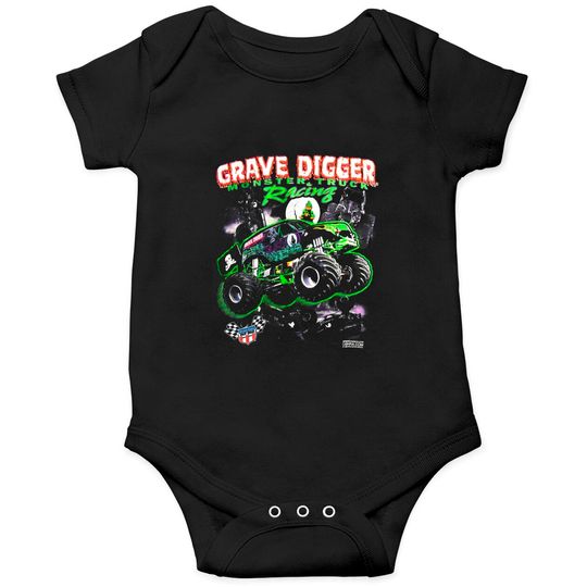 Vintage 1994 Grave Digger Monster Jam Trucks Onesies