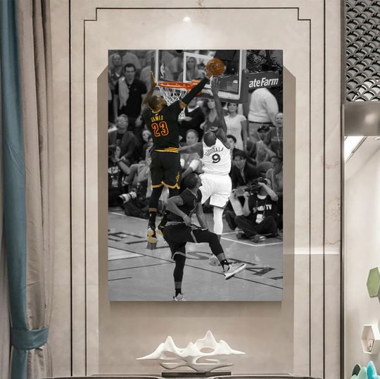 Lebron James Block Poster