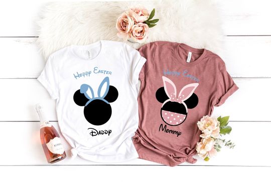 Hoppy Easter Personalized Shirt, Disney Easter 2023 Shirt, Mickey Bunny Shirt