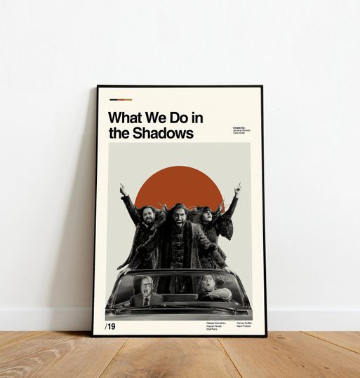 What We Do In The Shadows -  Retro Movie Poster