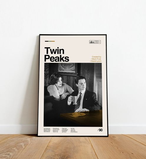 TWIN PEAKS - Retro Movie Poster