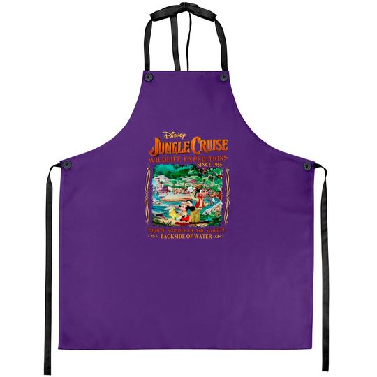 Jungle Cruise Aprons, Jungle Mickey Mouse Aprons, Walt Disneyworld Trip Aprons