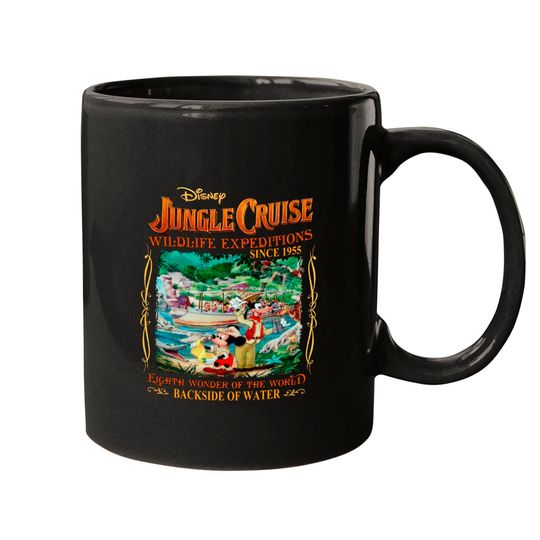 Jungle Cruise Mugs, Jungle Mickey Mouse Mugs, Walt Disneyworld Trip Mugs