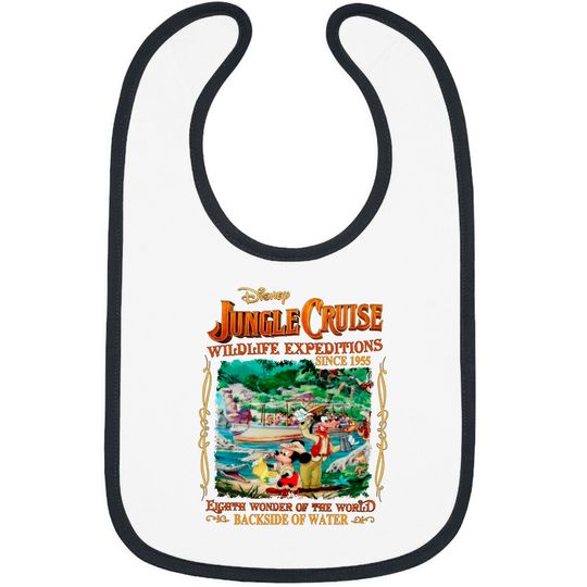 Jungle Cruise Bibs, Jungle Mickey Mouse Bibs, Walt Disneyworld Trip Bibs