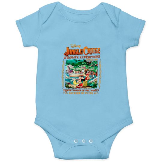 Jungle Cruise Onesies, Jungle Mickey Mouse Onesies, Walt Disneyworld Trip Onesies