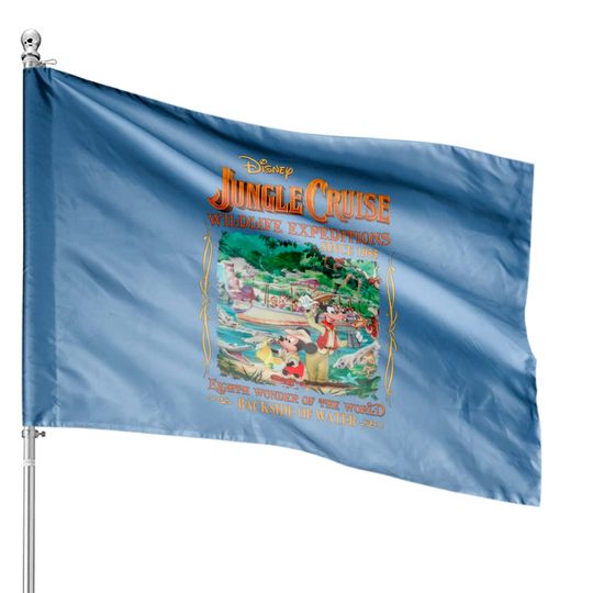 Jungle Cruise House Flags, Jungle Mickey Mouse House Flags, Walt Disneyworld Trip House Flags