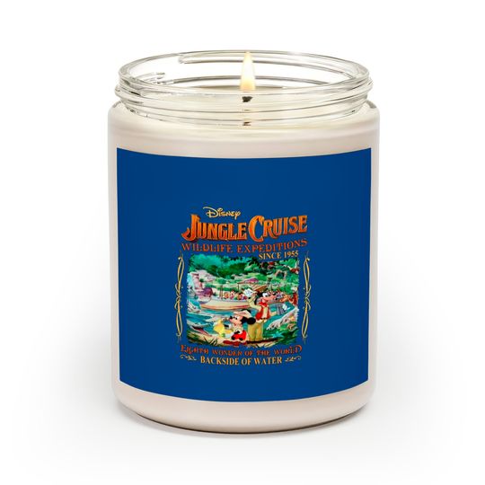 Jungle Cruise Scented Candles, Jungle Mickey Mouse Scented Candles, Walt Disneyworld Trip Scented Candles
