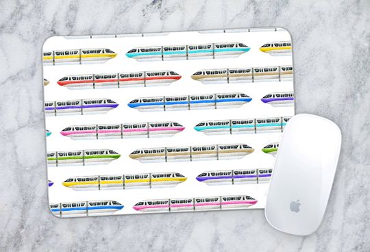 Computer Mousepad Monorail Disney Transportation -