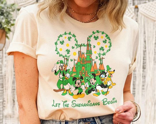 Vintage Disneyland St Patricks Day Shirt, Let The Shenanigans Begin Shirt