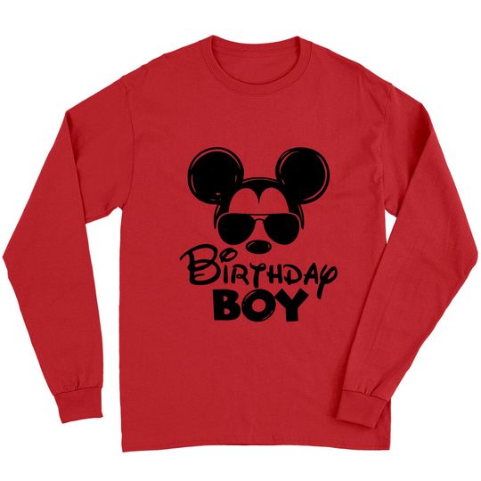Disney Birthday Boy Long Sleeves, Birthday Long Sleeves Disney, Birthday Long Sleeves For Dad, Disney Birthday, Minnie Birthday