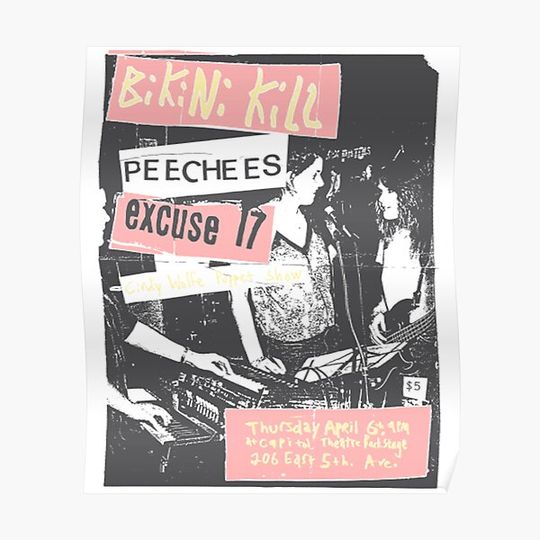 bikini kill peecees Premium Matte Vertical Poster