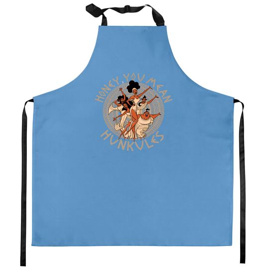 Hercules Kitchen Aprons, Vintage Disney Comforts Color Kitchen Aprons, Disney Hercules Diva Kitchen Aprons