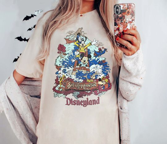 Retro Disneyland Splash Mountain Shirt, Mickey and Friends Shirt, Disney Trip Shirt
