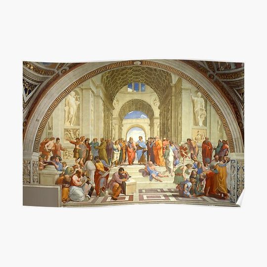 The School Of athens Premium Matte Vertical Poster