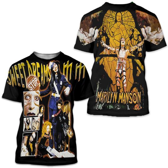 Marilyn Manson Vintage Sweet Dreams Print Reprint Tee