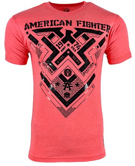 Discover American Fighter Men's T-shirt DAMASCUS Crew neck Athletic Fit
