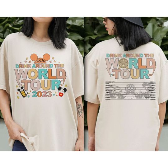 Epcot Food And Wine Shirt, Disney Epcot Center 1982 Shirt, Disney Double-Sided Shirt