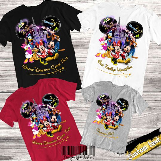 Minnie Mouse Family Vacation Shirts Disneyland Paris Anniversary Disneyland Paris