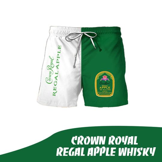 Crown Royal Regal Apple Whisky men Hawaiian short