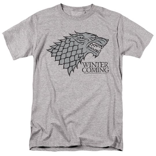 Game Of Thrones Winter Is Coming Heather Gray Shirts