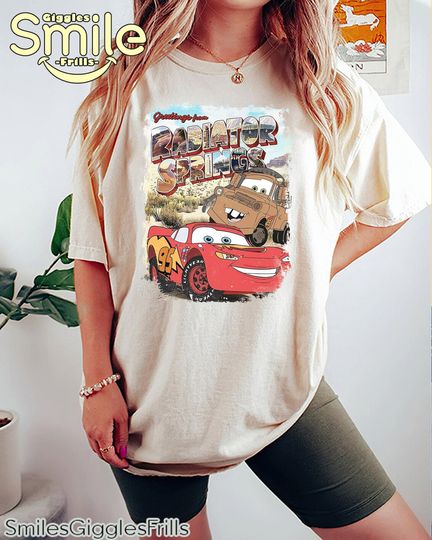 Disney Radiator Springh Lightning McQueen Comfort Colors Shirt, Disneyworld Shirt