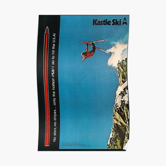 Discover Kastle ski ad Premium Matte Vertical Poster