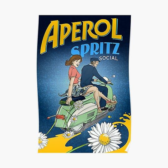 Aperol Spritz Social Premium Matte Vertical Poster