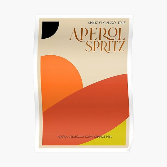 Aperol Spritz Premium Matte Vertical Poster