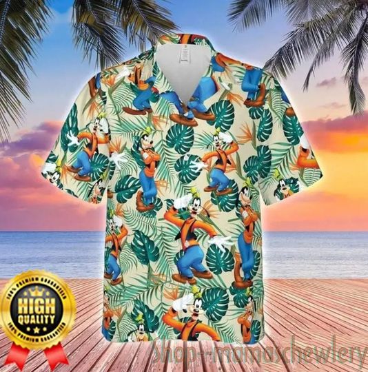 Disney Goofy Hawaiian Shirt/ Funny Goofy Hawaii Shirt
