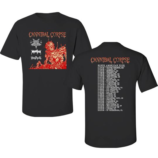 Cannibal Corpse T-Shirt, Cannibal Corpse Vintage Tour T-Shirt