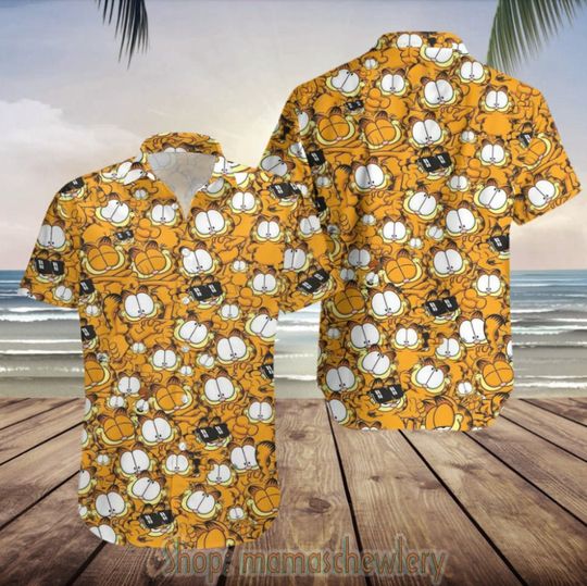 Funny Gay Garfield Hawaiian Shirt/