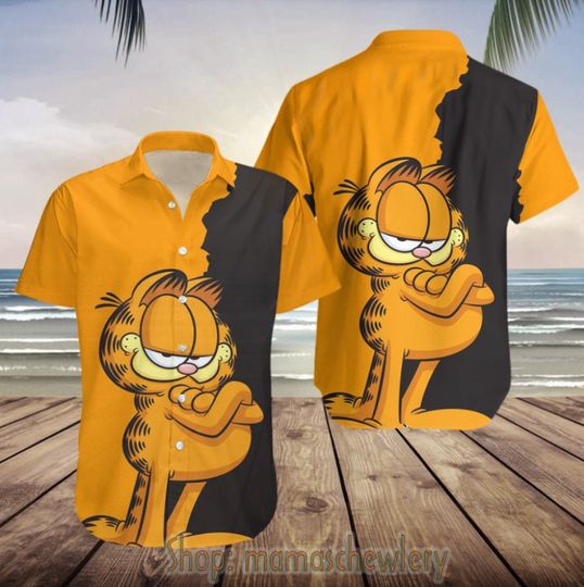 Vintage Garfield Hawaiian Shirt