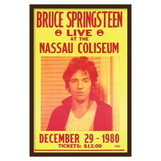 Bruce Springsteen - Nassau - 1981 - Vintage Concert Poster