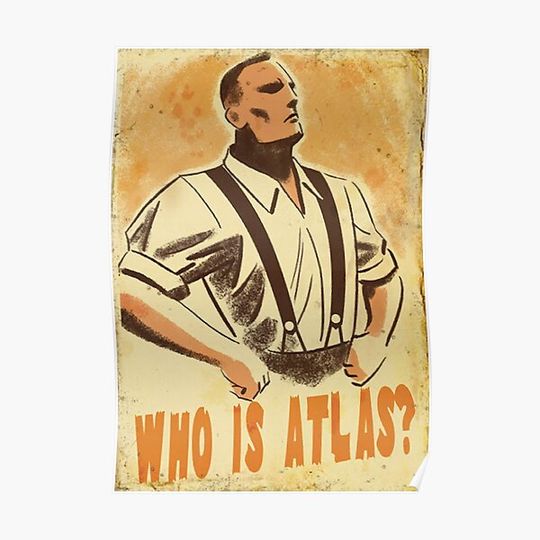 BioShock – Who is Atlas? Premium Matte Vertical Poster