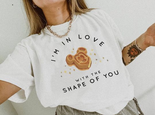 I'm In Love With The Shape Of You Shirts | Mickey Waffle | Disney Snacks