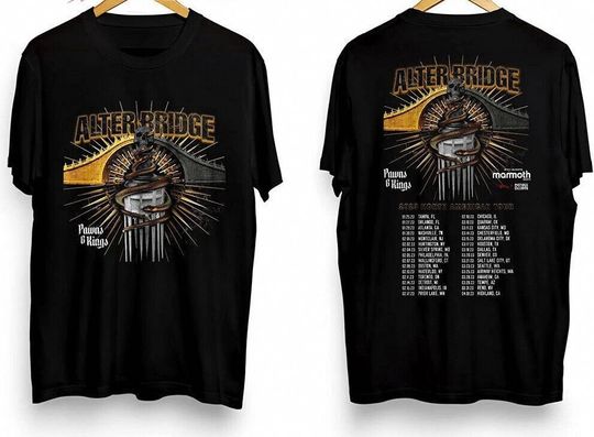 Pawns and Kings North America Tour 2023 Alter Bridge Tour Shirt