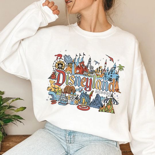 Vintage Disneyland Sweatshirt, Vintage Disney World Sweatshirt, Disney Trip Sweatshirt