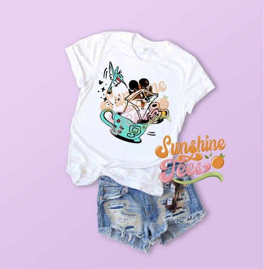 Meeko Vacation Mode Shirt, Meeko Mickey Waffle Teacup Shirt