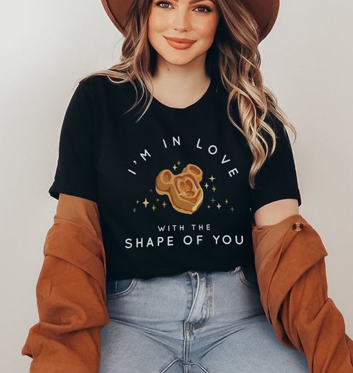 I'm In Love With The Shape Of You Shirts | Mickey Waffle | Disney Snacks
