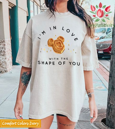 I'm In Love With The Shape Of You Comfort Colors Shirt, Mickey Waffle Shirt