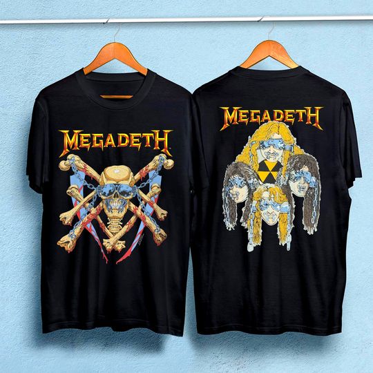 MEGADETH 1991 Vintage Vic Rattlehead Metal T-Shirt