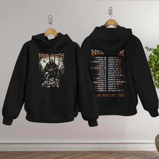 Megadeth Killing Road 2022 Tour Hoodie