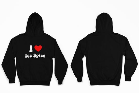 I love Ice Spice, I heart Ice Spice, Ice Spice Hoodie, Ice Spice merch