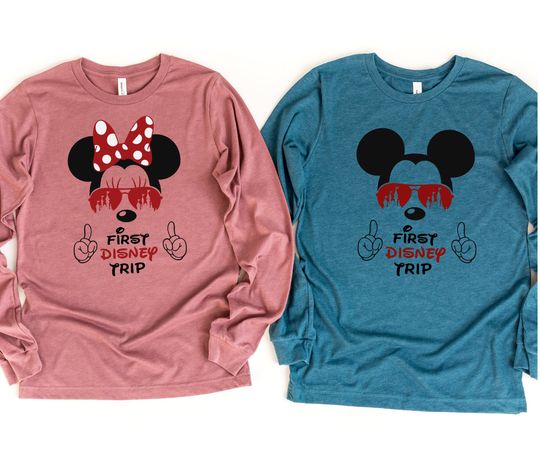 My First Disney Trip Sweatshirt, Adults Kids Disneyland Trip TShirt