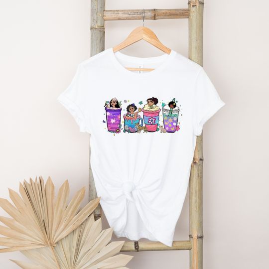 Encanto Coffee Cup Shirt, Madrigal Family Tee, Encanto Shirt, Disney Princess Shirt