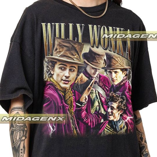 Limited Willy Wonka Timothee Chalamet Vintage T-Shirt