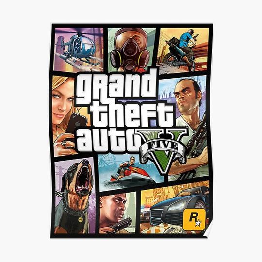 Discover GTA V lima Premium Matte Vertical Poster