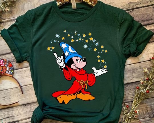 Retro Disney Fantasia Sorcerer Mickey Mouse Magic Wizard Shirt, Magic Kingdom WDW T-shirt