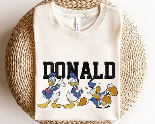 Disney Mickey & Friends Donald Duck Pose Retro Shirt, Magic Kingdom WDW Holiday T-shirt