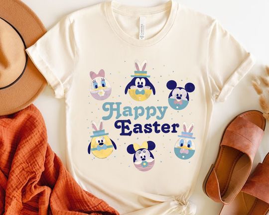 Disney Mickey And Friends Happy Easter Eggs Shirt, Magic Kingdom Trip Unisex T-shirt